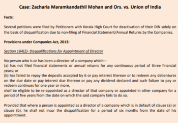 Zacharia Maramkandathil Mohan and Ors. vs. Union of India